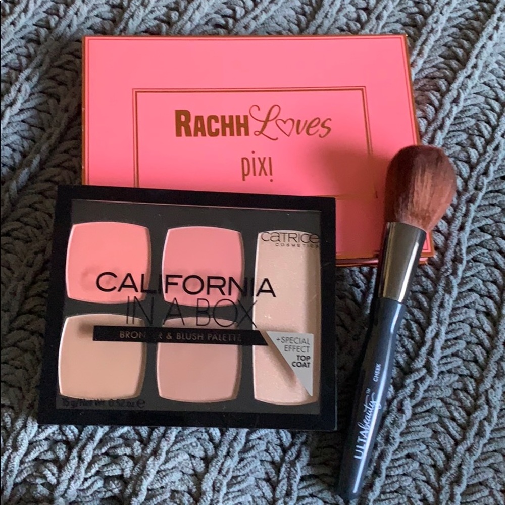 Pixi RachhLoves Highlighter & Catrice Face palette